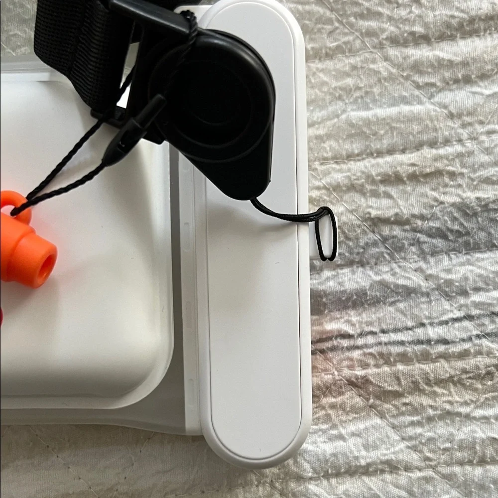 Waterproof Camera Case with Strap - White